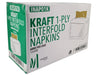 Mayfair - 1 ply Interfold Napkins 1/4 Fold - Kraft - INAP01K