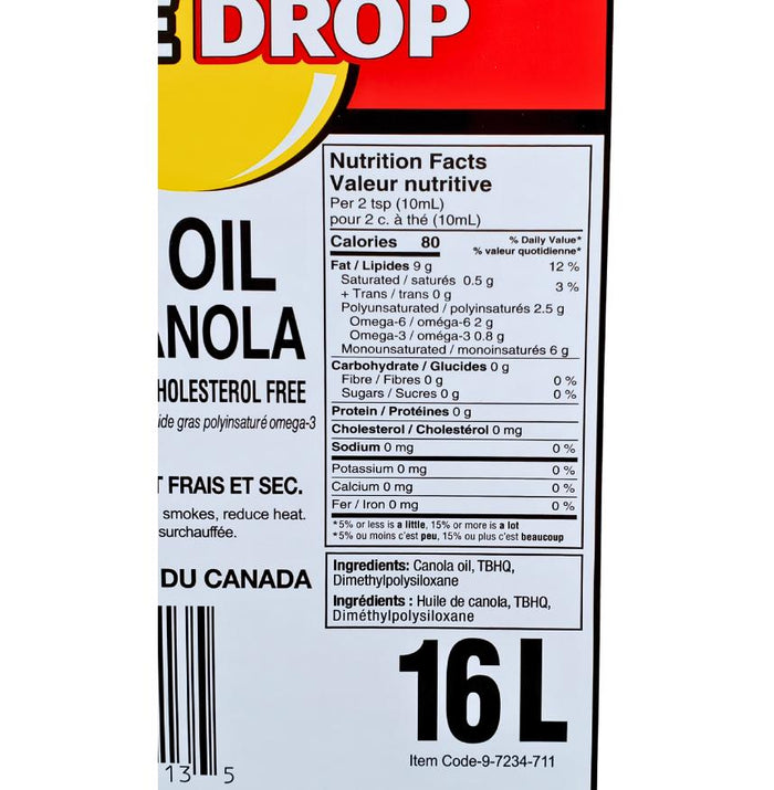 Pure Drop - Canola Oil Box