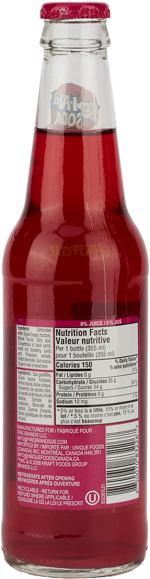 Kool-Aid - Black Cherry - Glass Bottle