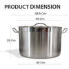 Pro-Kitchen - 45x28cm (42L) Sauce Pot & Lid - SS
