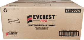Everest Pro - Paper Hand Towel - Single Fold - White - SF4000W Everest Pro - Paper Hand Towel - Single Fold - White - SF4000W