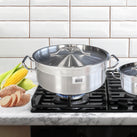 Pro-Kitchen - 40x15cm (17L) Brazing Pot & Lid - SS Pro-Kitchen - 40x15cm (17L) Brazing Pot & Lid - SS