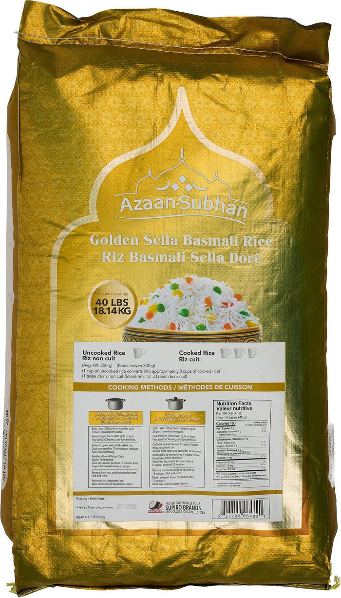 Azaan Subhaan - Golden Sella Basmati Rice