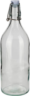 Glass Bottle w/ Stopper 1L - Clear