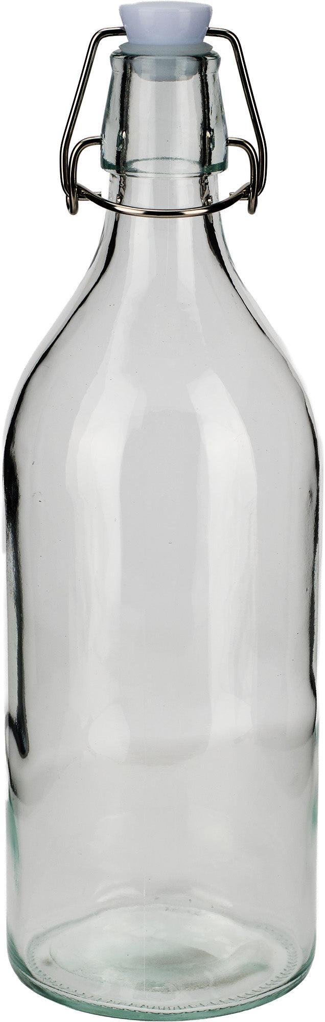 Glass Bottle w/ Stopper 1L - Clear