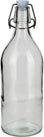 Glass Bottle w/ Stopper 1L - Clear Glass Bottle w/ Stopper 1L - Clear