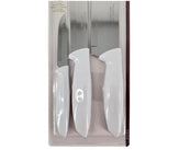 Tramontina - 3 PC Knife Set - White Handle Tramontina - 3 PC Knife Set - White Handle