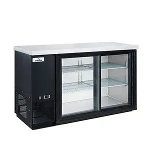Glacier - Back Bar Cooler Glass Sliding 2 Door 49*24*35 -GBB-49GSD