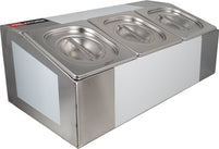 Pro-Kitchen - GN Pan Holder - Qty 3 x 1/6 Pan & Lid Pro-Kitchen - GN Pan Holder - Qty 3 x 1/6 Pan & Lid