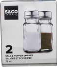 S&CO - Salt & Pepper Shaker 75ML - Glass (2 Pack) S&CO - Salt & Pepper Shaker 75ML - Glass (2 Pack)
