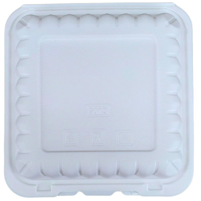 Eco-Craze MFPP Clamshell Container 9x9x2.6