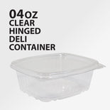 Genpak - Hinged Deli Container - Clear - 4oz - AD04
