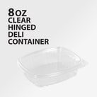 Genpak - Hinged Deli Container - Clear - 8oz - AD08 Genpak - Hinged Deli Container - Clear - 8oz - AD08