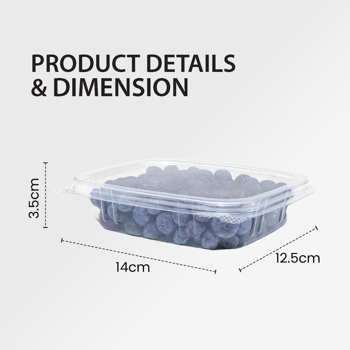 Genpak - Hinged Deli Container - Clear - 8oz - AD08