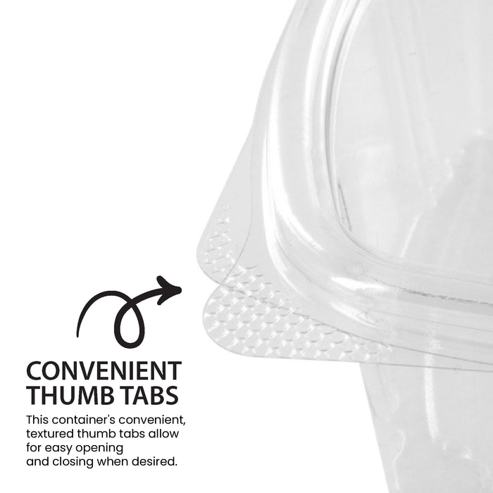 Genpak - Hinged Deli Container - Clear - 8oz - AD08