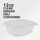 Genpak - Hinged Deli Container - Clear - 12oz - AD12 Genpak - Hinged Deli Container - Clear - 12oz - AD12