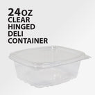 Genpak - Hinged Deli Container - Clear - 24oz - AD24 Genpak - Hinged Deli Container - Clear - 24oz - AD24
