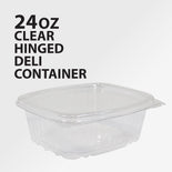 Genpak - Hinged Deli Container - Clear - 24oz - AD24