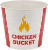 Hot Pack - Chicken Round Bucket with Lid - 130oz - Paper - Combo