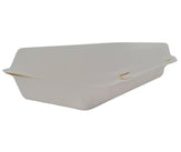 Eco-Craze - 12x6x2.3 Bagasse Clamshell Container - 1100ml Eco-Craze - 12x6x2.3 Bagasse Clamshell Container - 1100ml