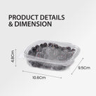 Genpak - Hinged Deli Container - Clear - 6oz - AD06