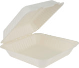 Eco-Craze - 9X9 Bagasse Clamshell Container Eco-Craze - 9X9 Bagasse Clamshell Container