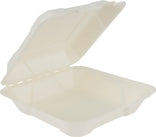Eco-Craze - 8x8 Bagasse Clamshell Container Eco-Craze - 8x8 Bagasse Clamshell Container