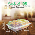 Value+ - PP961C-VH - PP Hinged Cont. - 9x6x2.8 Value+ - PP961C-VH - PP Hinged Cont. - 9x6x2.8