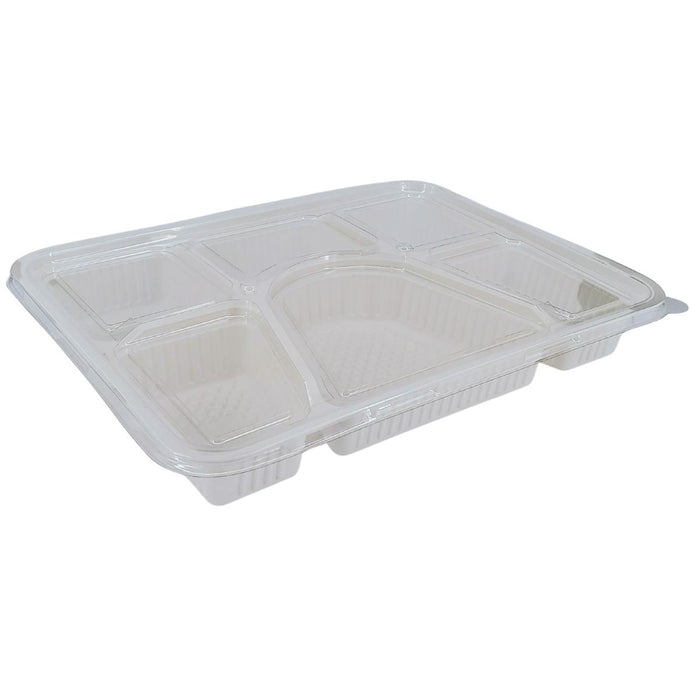 CLR - Eco-Craze - 6 Comp Thali - White - MFPP