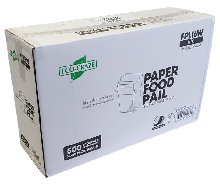 Eco-Craze - #16 Food Pail - FPL16W