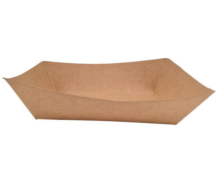 Eco-Craze PFT200-K #200 2 lb Kraft Paper Food Tray