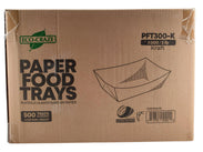 Eco-Craze - PFT300-K #300 3 lb Kraft Paper Food Tray Eco-Craze - PFT300-K #300 3 lb Kraft Paper Food Tray