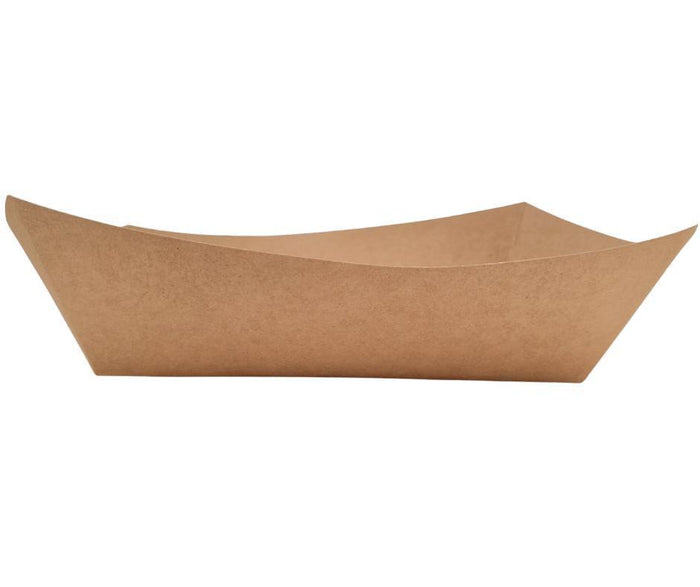 Eco-Craze PFT500-K #500 5 lb Kraft Paper Food Tray