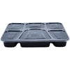 Value+ - 6 Comp Take-Out Thali with Lid - Black - PP
