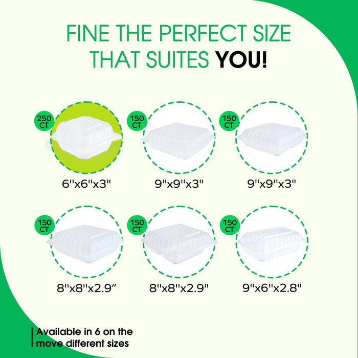 Value+ - PP-661C-VH- PP Hinged Cont. - 6x6x3