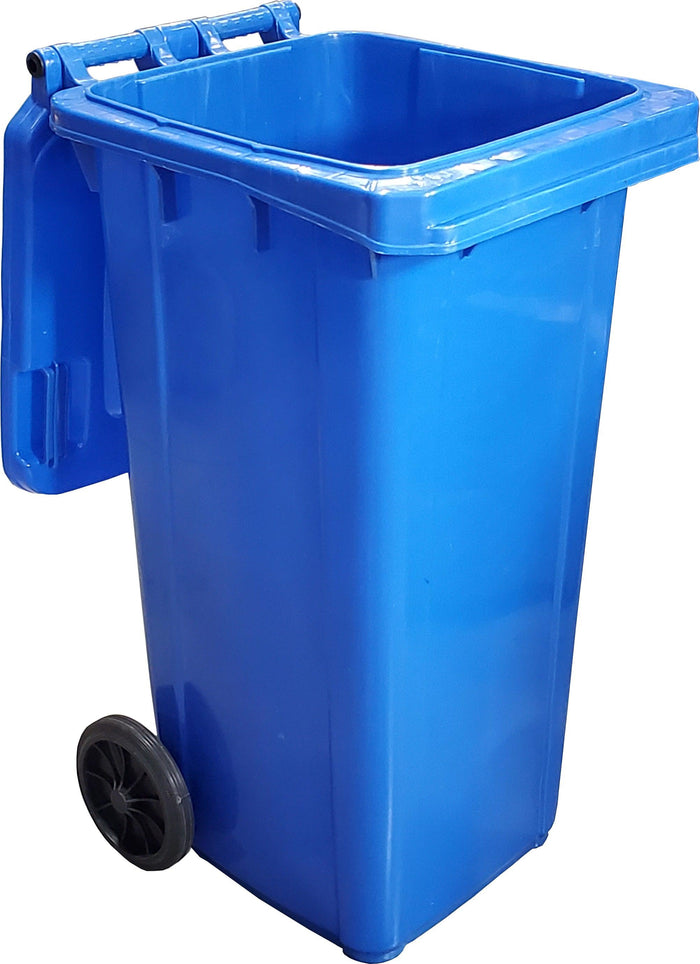 XC - 120L Blue Plastic Recycle Container w/Lid