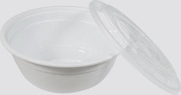 Value+ - 42oz Round Plastic Noodle Bowl - White - Combo Value+ - 42oz Round Plastic Noodle Bowl - White - Combo