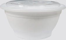 Value+ - 42oz Round Plastic Noodle Bowl - White - Combo Value+ - 42oz Round Plastic Noodle Bowl - White - Combo