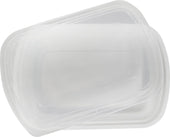 Rhino - Heavy 24oz Rectangular Combo Container - White Rhino - Heavy 24oz Rectangular Combo Container - White