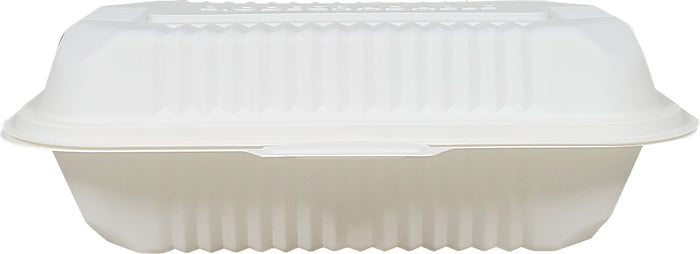 XE - Eco-Craze - Corn Starch Clamshell Container - 9X5 - 1 Comp