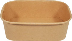 Eco-Craze - Kraft PE-Lined Paper Container - Rectangular - 750ml - SR-750K Eco-Craze - Kraft PE-Lined Paper Container - Rectangular - 750ml - SR-750K