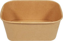 Eco-Craze - Kraft PE-Lined Paper Container - Rectangular - 1000ml - SR-1000K Eco-Craze - Kraft PE-Lined Paper Container - Rectangular - 1000ml - SR-1000K