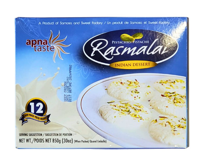 Apna Taste - Pistachio Rasmalai (12 Pieces)