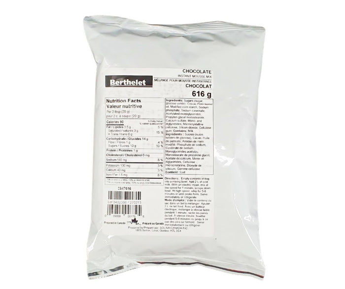 Berthelet - Chocolate Instant Mousse Mix