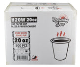 Morning Dew - 20 oz Hot Paper Cups - White - H20W Morning Dew - 20 oz Hot Paper Cups - White - H20W