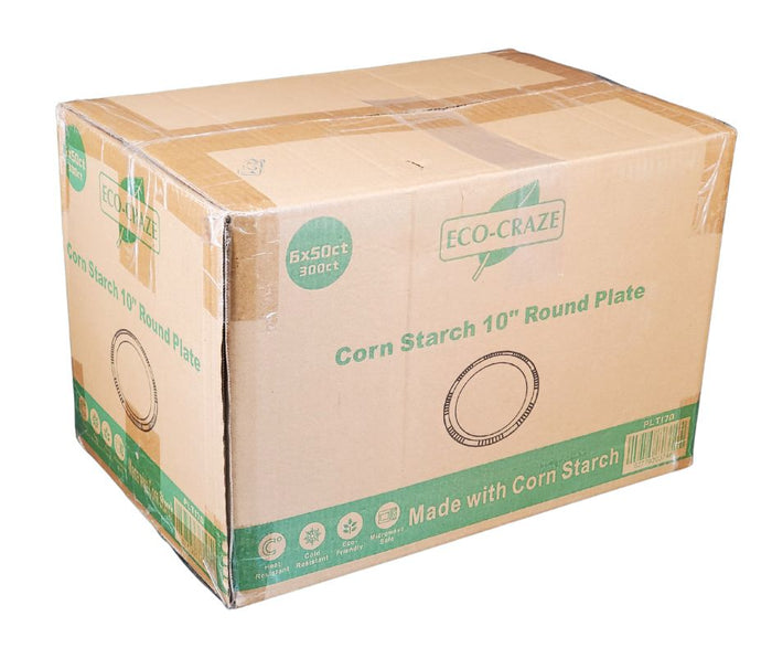 Eco-Craze - Corn Starch 10 Inch Round Plate