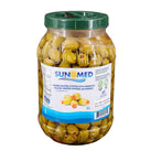 Sun Med - Green Stuffed Olives With Pimento - Super Colossal Sun Med - Green Stuffed Olives With Pimento - Super Colossal