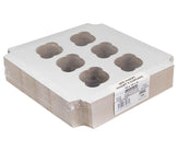 EB - 10 x 10 x 4 - 6 Cupcake Insert - White - 5282I EB - 10 x 10 x 4 - 6 Cupcake Insert - White - 5282I