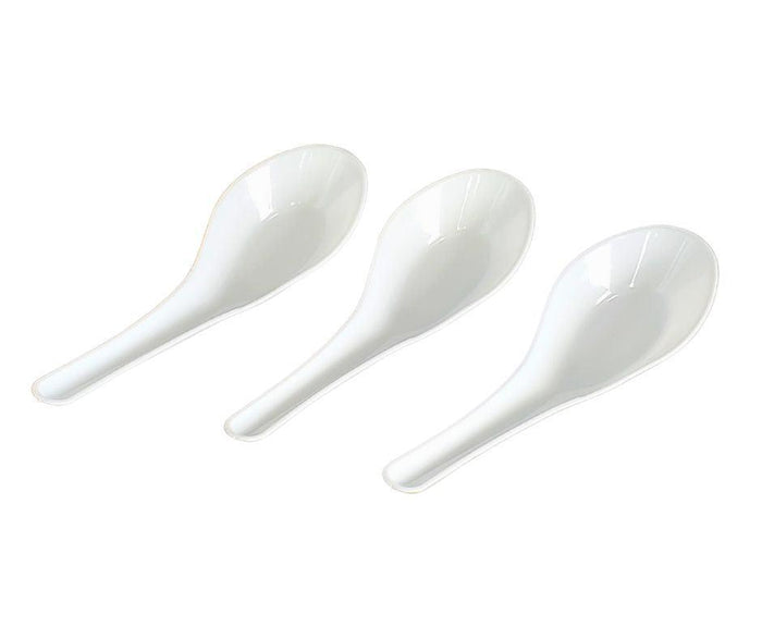 Value+ - Chinese Soup Spoon - White - Retail Pack - RP4008