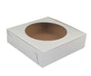 EB - White Cake Boxes - W/Window - 9x9x2.5 (Pie Box)